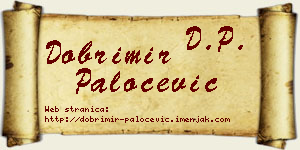 Dobrimir Paločević vizit kartica